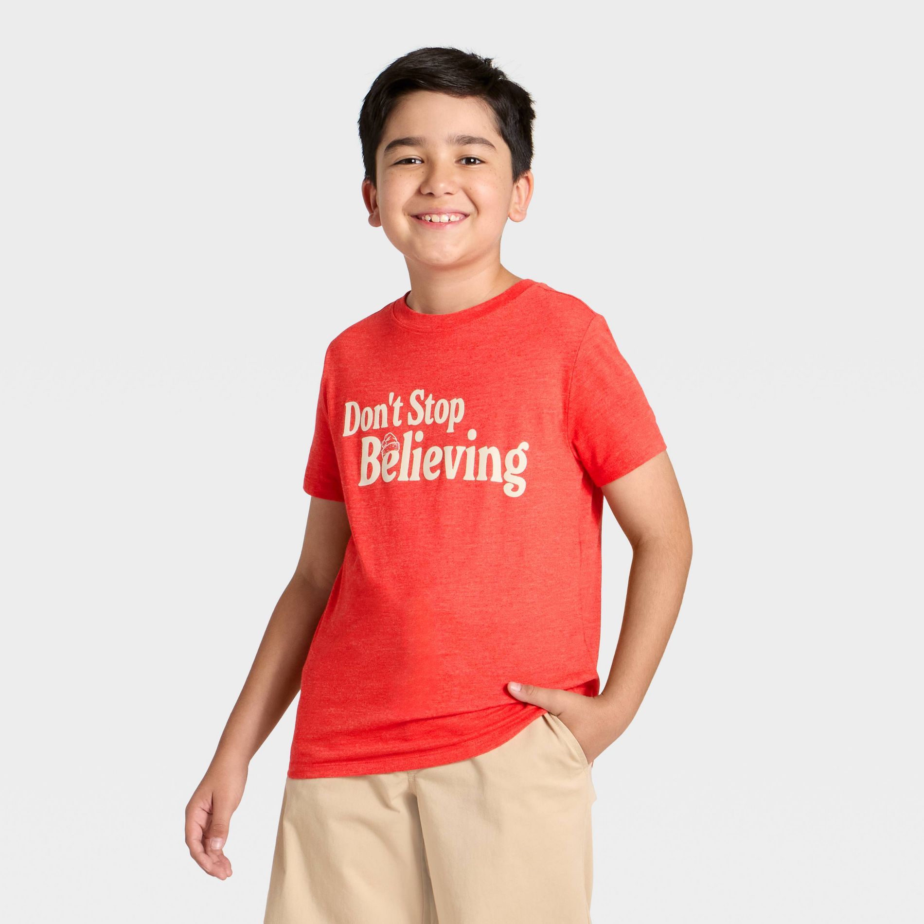 Boys' Holiday Graphic T-Shirt - Cat & Jack™ Red