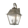 Livex Lighting Mansfield 2 - Light Wall Light in  Vintage Pewter - 4 of 4