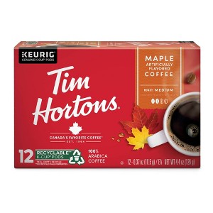 Tim Hortons Maple Flavored Medium Roast Keurig K-Cup Coffee Pods - 12ct - 1 of 4