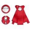 Elerevyo Women's Ribbon Rhinestone and Pearl Accessories Bow Tie - 3 of 4