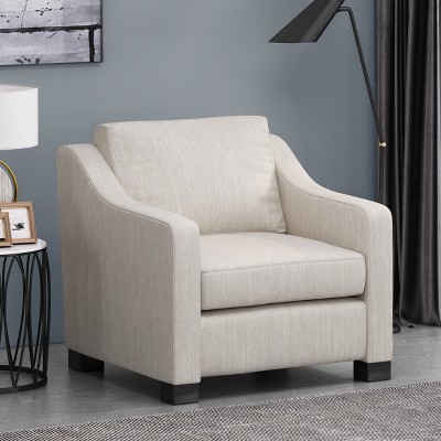 34"W Accent Chair Club Chair with Cushion-Christopher Knight Home