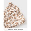 PATPAT Family Matching Outfits Boho Floral Print Square Neck Puff Sleeve Smocked Dress and Short Sleeve T-Shirts Matching Set - 4 of 4