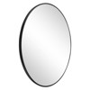MAYEERTY 24 inch Round Wall Mirror, Metal Frame Bathroom Mirror, for Wall, Living Room, Bedroom, Vanity, Entryway, Hallway, Black - 3 of 4