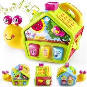 Joyfy Montessori Toys for 1 Year Old, Cute Snail Activity Cube for Baby Educational Toys, Easter Christmas Birthday Gifts for Boys and Girls Aged 1-3 - 1 of 4