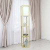 Simple Designs Three Shelf Etagere Floor Lamp with USB Aqua - 4 of 4