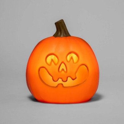9&#34; Light Up Happy Four Teeth Pumpkin Face Halloween Decorative Prop - Hyde &#38; EEK! Boutique&#8482;