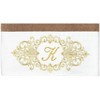 Linum Home Textiles 100% Turkish Cotton MONICA Gold Thread 2PC Embellished Bath Towel Set - 3 of 3