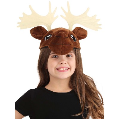 HalloweenCostumes.com    Kids Moose Plush Headband, Brown