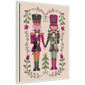 Kate & Laurel All Things Decor Sylvie Beaded Nutcrackers Framed Canvas by Rachel Lee - 1 of 4