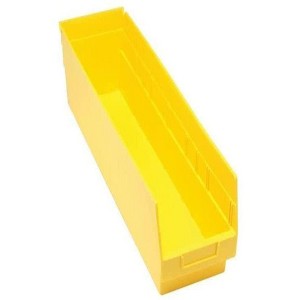 Quantum Storage Systems Economy Shelf Bin, Nesting, 23-5/8"W X 6-5/8"D X 6"H, (7) Divider Slots, Rear Hanglock - 1 of 1