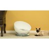Plastic Bowl Shaped Sleeping Bed House Cat Cave Lounge with Ball Toy - 3 of 4
