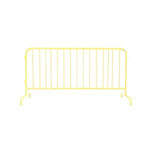 Coucheta 6.5FT Interlocking Steel Barricade-Galvanized Interlocking Barricade with Adjustable Bridge Feet,Crowd Control Metal Barrier for Airport - 1 of 4