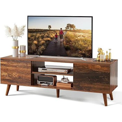 SweDrea Retro Brown TV Stand for 55 60 inch TV