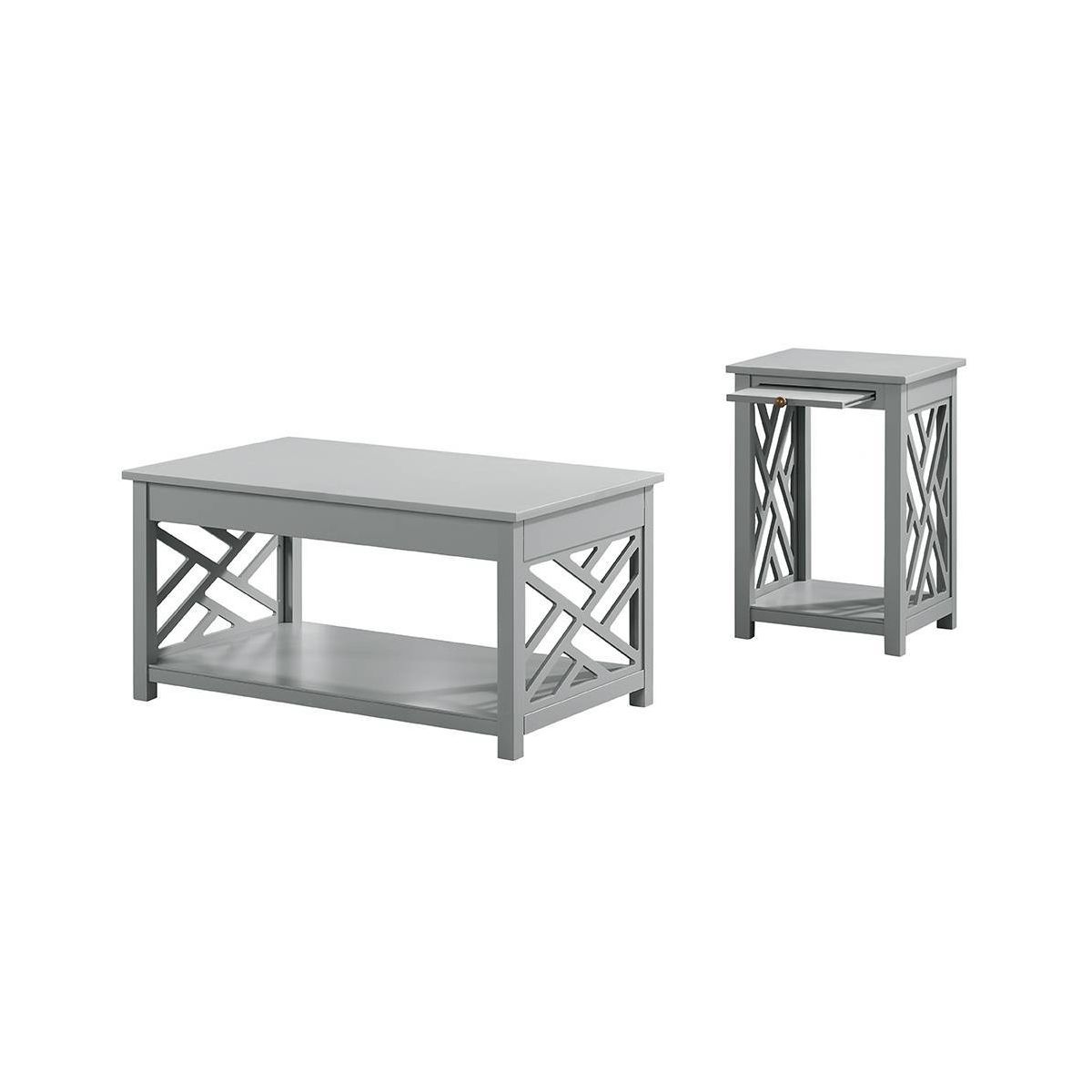 36" Middlebury Coffee Table and End Table with Tray - Alaterre Furniture