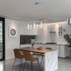 YANSUN 3-Light Brushed Nickel Modern Island Pendant Light Fixtures, Linear Chandelier Hanging Light with Clear Glass Shade - 4 of 4