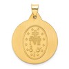 Black Bow Jewelry 14k Yellow Gold Hollow Round Miraculous Medal Pendant, 25mm (1 Inch) - 3 of 4