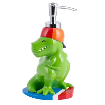 Surfin' Dino Kids' 3-Piece Colorful Resin Bathroom Set