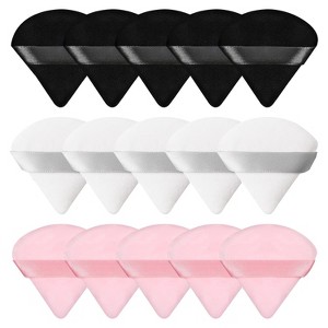 15 Pieces Powder Puff Face Triangle Makeup Puffs for Loose Powder Setting Powder Foundation Sponge Beauty Makeup Tool - 1 of 4