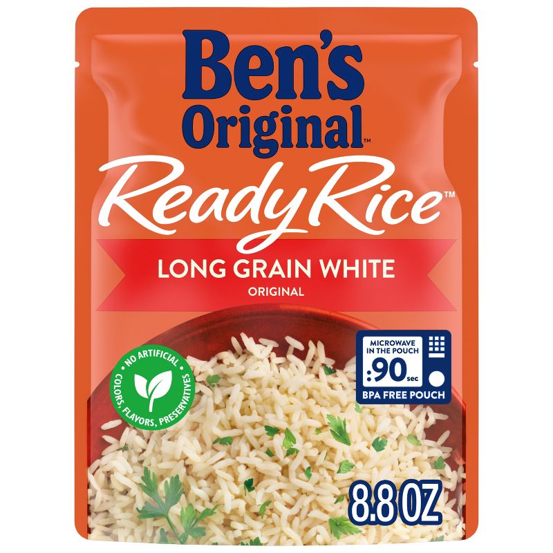 Ben&#39;s Original Ready Rice White Rice Microwavable Pouch - 8.8oz, 1 of 9