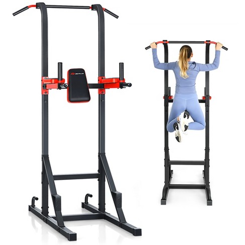 inval textuur Verlammen Costway Multi-function Power Tower Pull Up Bar Dip Stand Home Gym Full-body  Workout : Target