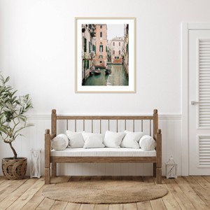 Amanti Art Venice Canals I by Justine Milton Wood Framed Wall Art Print - 1 of 4