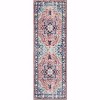 Boho Vintage Runner Rug - Washable floral hallway carpet, non-shedding for entryway - 3 of 4