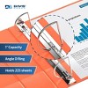 Davis Group 6pk 1" Premium Economy Angled D-Ring Binder Orange: Hard Cover, 225 Sheet Capacity, 2 Pockets, Polypropylene - 3 of 4