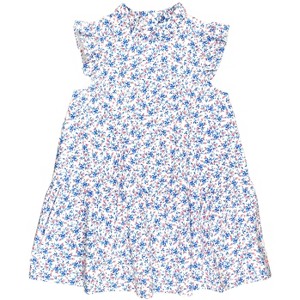 RuffleButts Toddler Mock Neck Sleeveless Flutter Dress - 1 of 4
