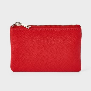 Small Top Zip Pouch Wallet - A New Day™ Red : Target