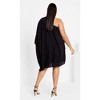 Women's Plus Size Lily Dress - black | CITY CHIC - 3 of 4