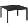 vidaXL Patio Coffee Table Black 23.6 in.x23.6 in.x13.8 in. Steel - 2 of 4
