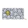CTM Women's Smiley Face Zipper Wallet - 3 of 4