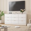 ORRD White 9-Drawer Dresser (63" Large Deep) – Wooden Storage for Bedroom, Living Room, Hallway - 3 of 4