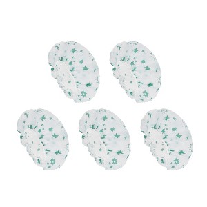 Unique Bargains Fish Single Layer Shower Cap 5 Pcs - 1 of 4