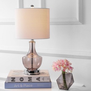 20" Glass Colette Mini Table Lamp (Includes Energy Efficient Light Bulb) - JONATHAN Y - 1 of 4