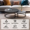 Round Wood Top Nesting Coffee Table - 4 of 4