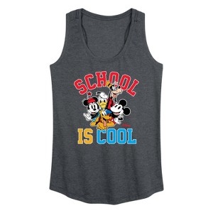 Women's - Disney - School Is Cool Graphic Racerback Tank - 1 of 4
