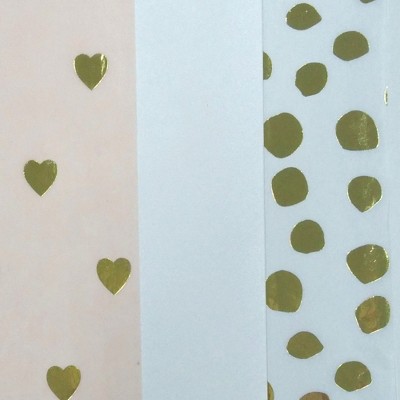Metallic Hearts Banded Tissue Paper - Spritz™