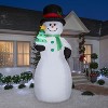 Gemmy Giant Christmas Inflatable Snowman, 10 ft Tall, Multi - 2 of 4
