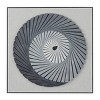 Wood Geometric 3D Spiral Shadow Box with Black Frame Gray - Olivia & May: Contemporary Wall Art Decor - 2 of 4