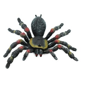 Collectible Wildlife Gifts | Spider, Tarantula,  Red Knee, Museum Quality, Hand Painted, Rubber Arachnida,  Toy Model, Gift,  5"   CH193 BB116 - 1 of 4