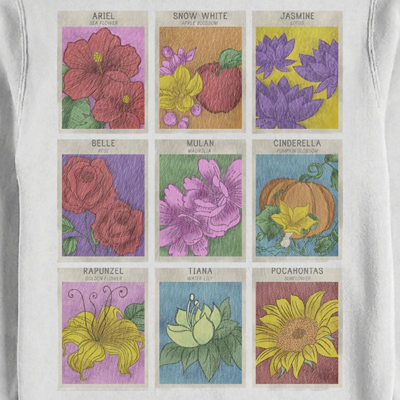 Men's Disney Princess Flower Seeds Sweatshirt, 2 of 5