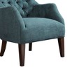 NicBex Polyester Accent Chair,Upholstered Living Room Chairs with High Button Tufted Wing Back and Birch Legs,Accent Chairs for Living Room - 4 of 4