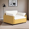 50*43" Oversized Chenille Single Sofa Chair,Wide and Deep Seat Accent Chair,Modern Upholstered Comfy Armchair with Pillows - Leovsnove - 2 of 4