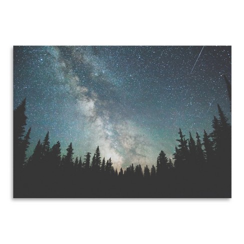 Americanflat Botanical Stars Over The Forest Iii By Luke Gram Poster ...