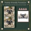 NicBex High-End Retro Style Upholstered Tufted Dining Chairs Set of 4 with Solid Wood Legs,Modern Accent Chairs for Dining Room,Living Room - 3 of 4