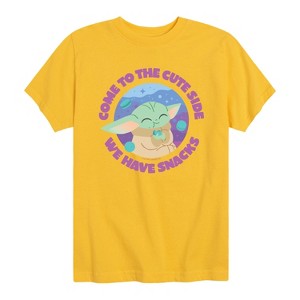 Boys' - The Mandalorian - Come To The Cute Side Short Sleeve Graphic T-Shirt - 1 of 4