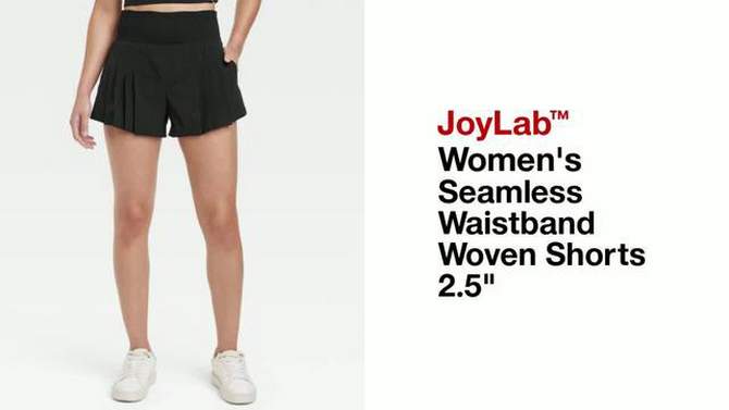 Women's Seamless Waistband Woven Shorts 2.5" - JoyLab™, 2 of 7, play video