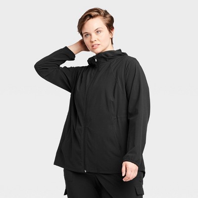 plus size lightweight black jacket