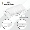 Unique Bargains Aluminum Alloy Cabinet Wardrobe Shoe Closet Rectangle Ventilation Grilles 2 Pcs - 2 of 4